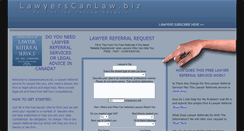 Desktop Screenshot of lawyerscanlaw.biz